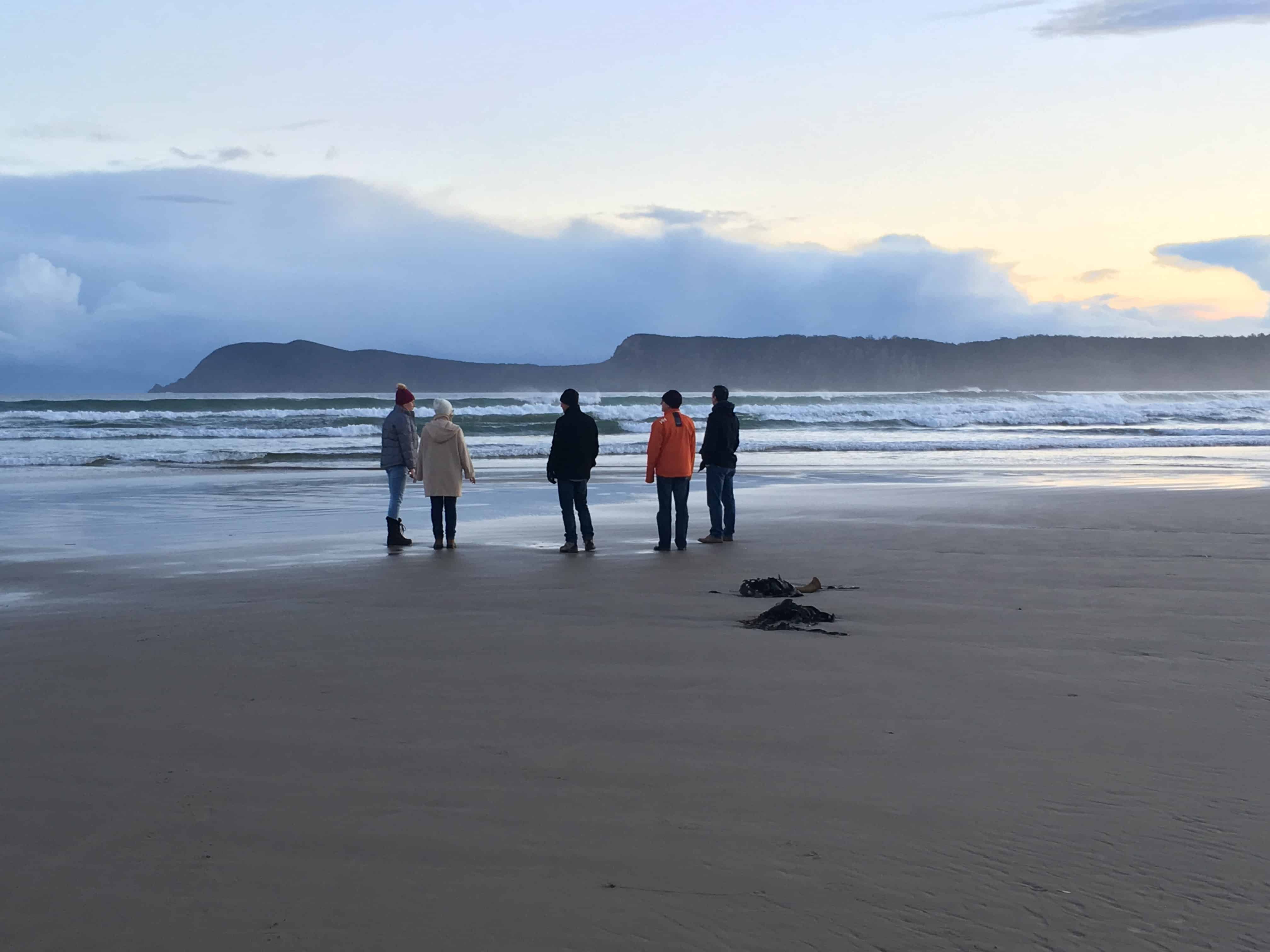 Taking time out to recharge the batteries on Bruny Island